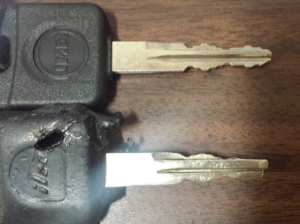 worn out key